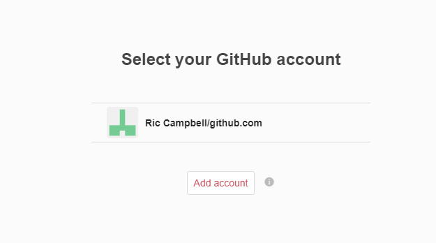 A screenshot of the popup to link a GitHub account to ORDA, found in ORDA.